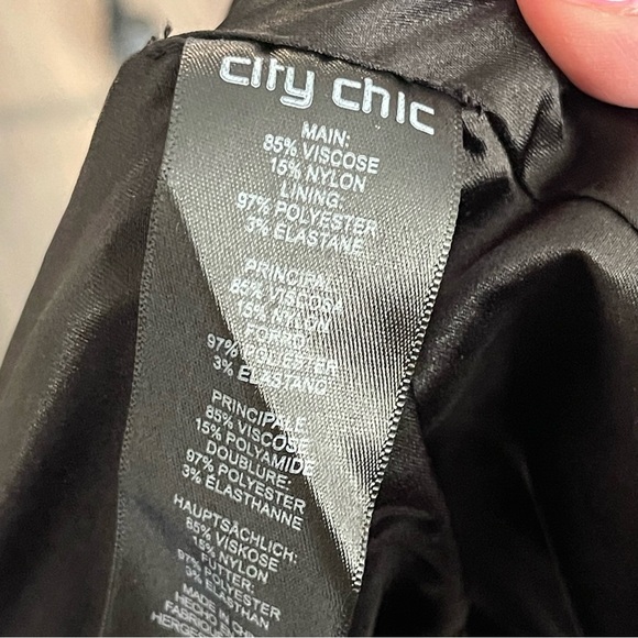 CITY CHIC NWT Black White Polka Dot Print Emma Dress Vintage inspired PLUS SIZE - Picture 12 of 12